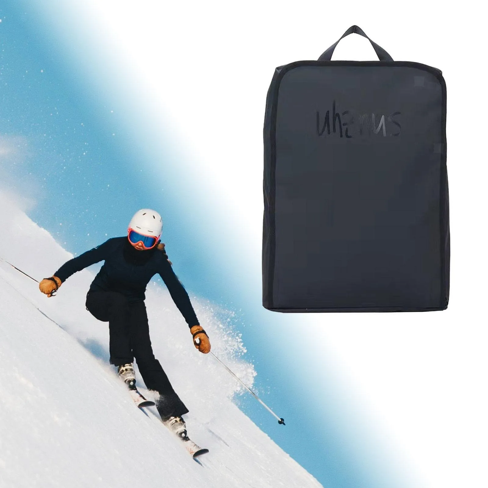 

Portable Ski Boot Bag Lightweight Large Capacity Travel Carry Bag for Easy Transport