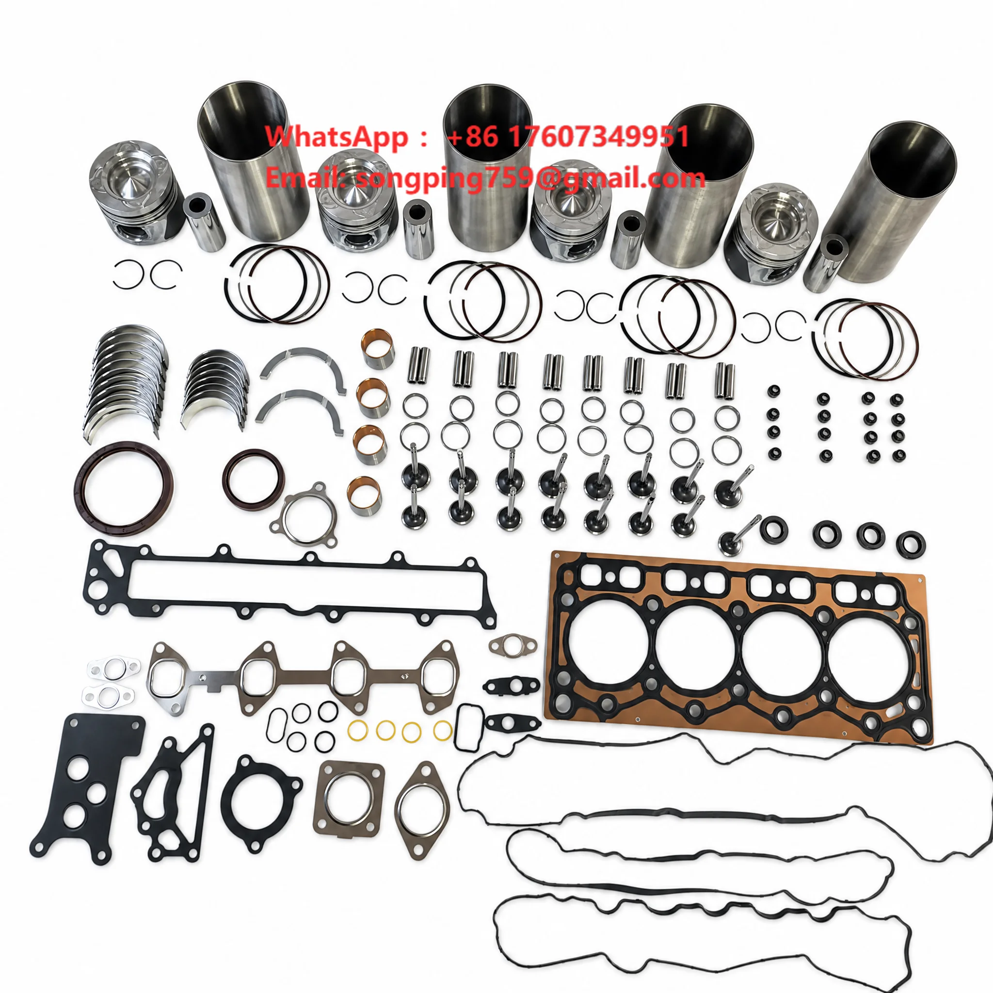 DOOSAN DM02 Engine Complete Rebuild Kit for bobcat T550 T650 S550  S650 T66 Motor Overhaul Repair Kit