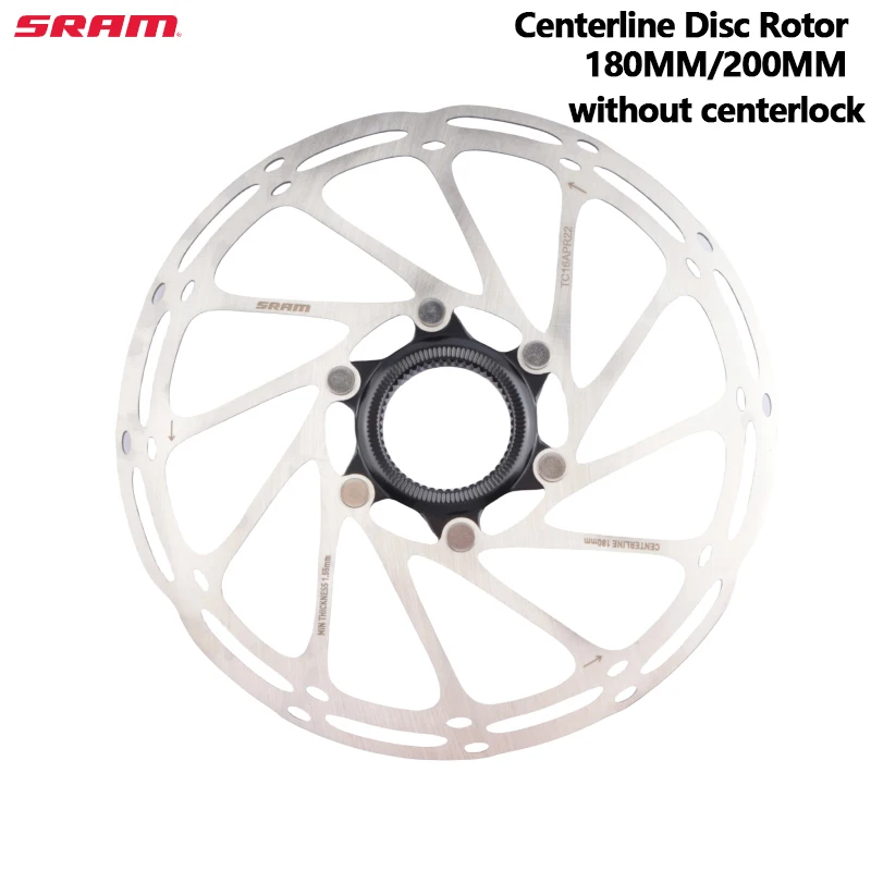 Sram 180MM 200MM Centerline Disc Rotor Without Center lock Silver
