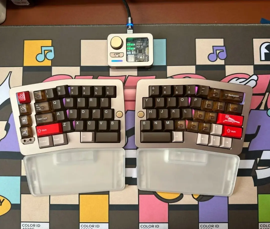 QK Alice Duo toetsenbord handsteun aluminium aangepaste ergonomische polssteun voor mechanisch toetsenbord kantoor gaming accessoires cadeau