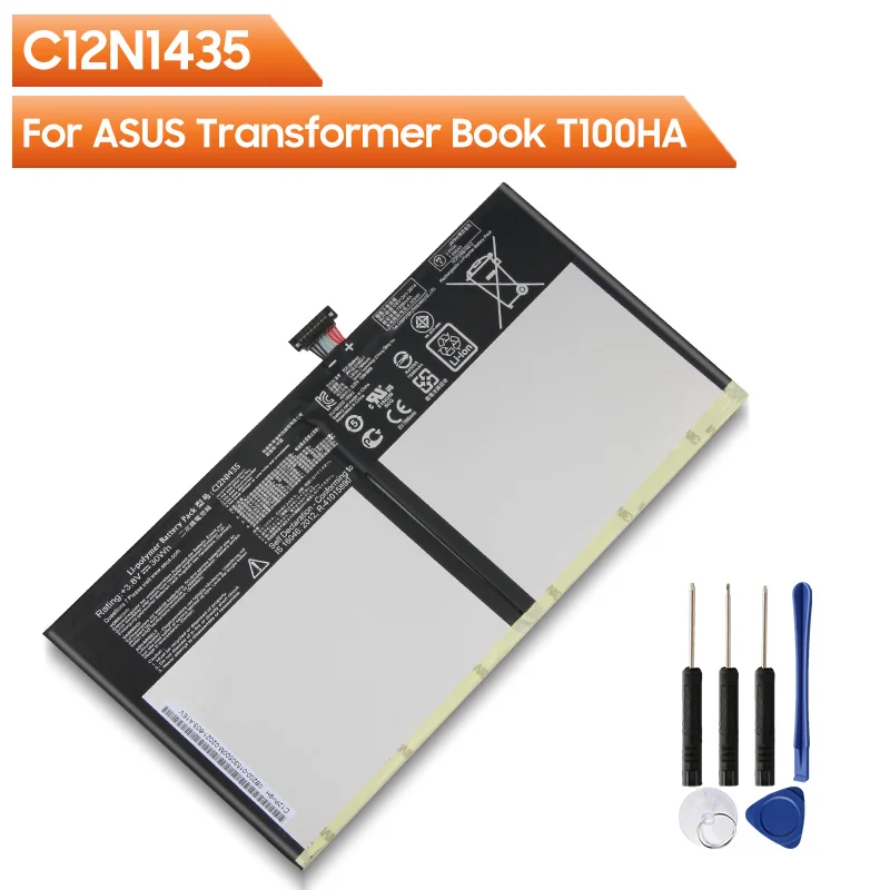 

Original Replacement Battery C12N1435 For ASUS Transformer Book T100HA Authentic Rechargable Battery 7896mAh With Free Tools