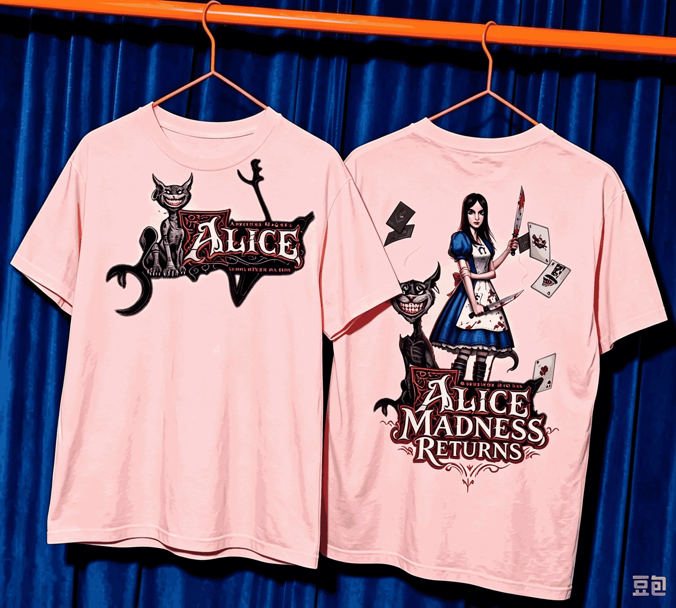 Alice Madness T-shirt Summer Short Sleeve Male Tshirts Casual Fashion Oversized Unisex Streetwear Trendy Cotton Breathable Soft
