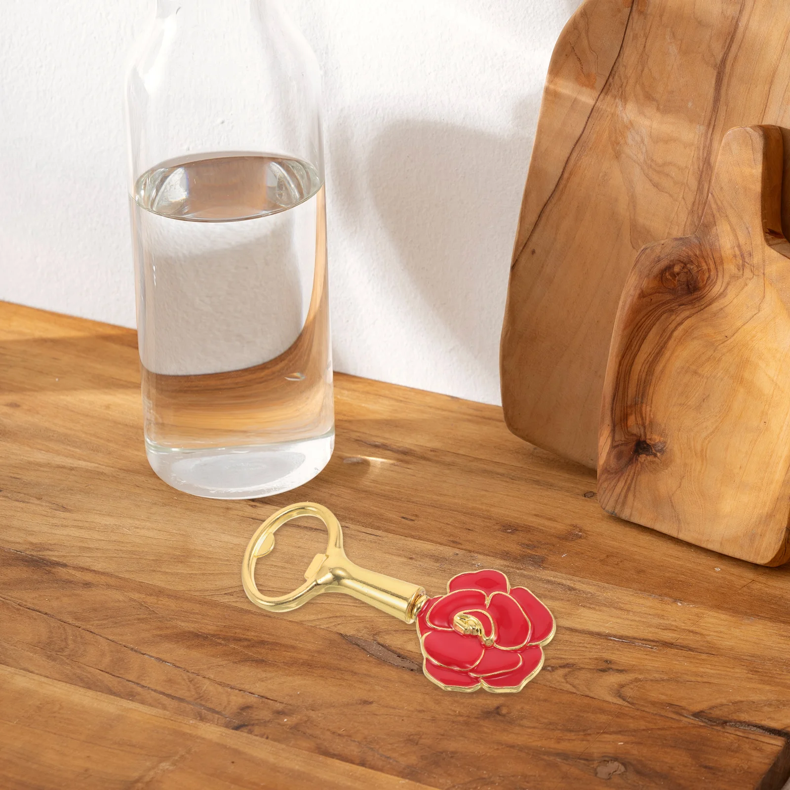 

Stylish Floral Rose Bottle Opener Strong Metal Beer Soda Opener Bar Wedding Party Accessory Keychain