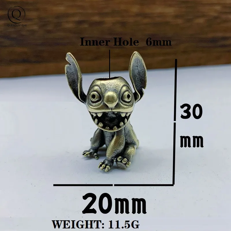 Big Ears Mouth Koala Figures Brass Knife Lanyard Pendants EDC Outdoor Paracord Beads Charms DIY Keychain Accessories Hot Cartoon