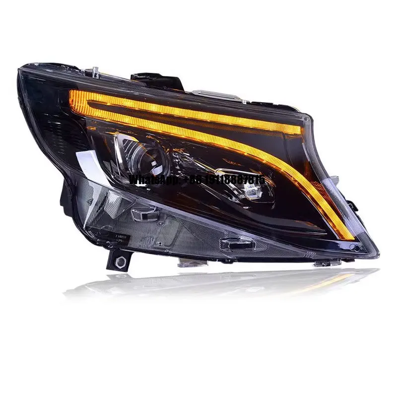 

2023 Mercedes-Benz Vito LED Headlights Modification 55W Full LED Daytime Running Light with Turn Signal New 12V Voltage
