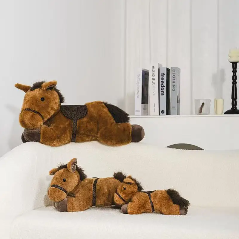 أحدث دمية المهر على شكل حفلة كاواي محشوة من القطيفة تمثال كرتوني أنيمي لطيف عطلة هدية عيد ميلاد للأطفال دمية ممتعة