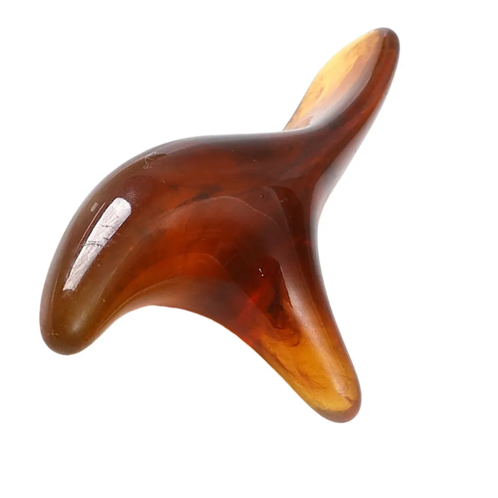 

Набор из 2 массажных палочек для рефлексотерапии стоп, тайский акупунктурный инструмент, желтый янтарь, для улучшения кровообращения и снятия напряжения