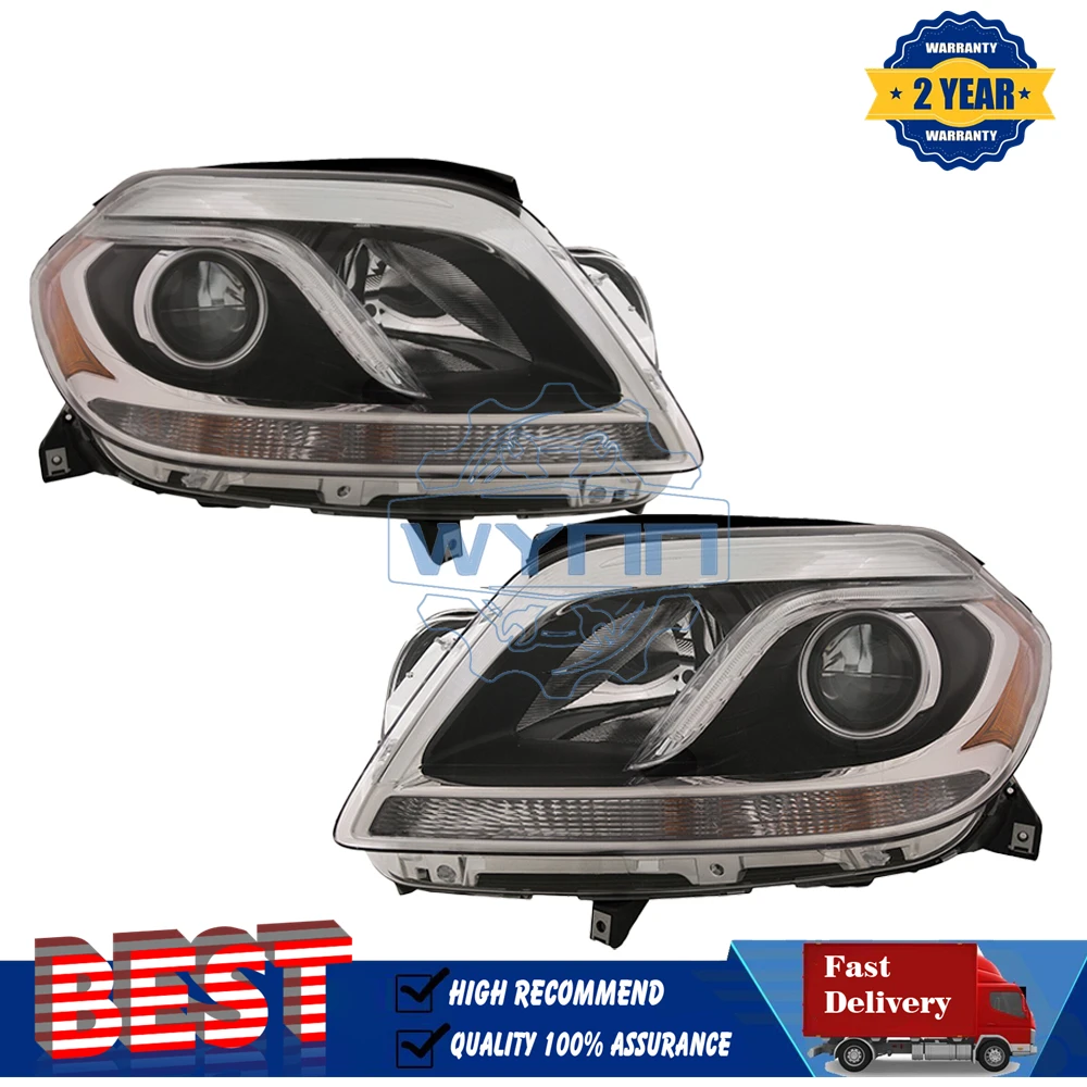 

Pair Left And Right Headlight For Mercedes-Benz 2013-2016 GL350 GL450 GL550 GL63 CAPA Driver Headlamp