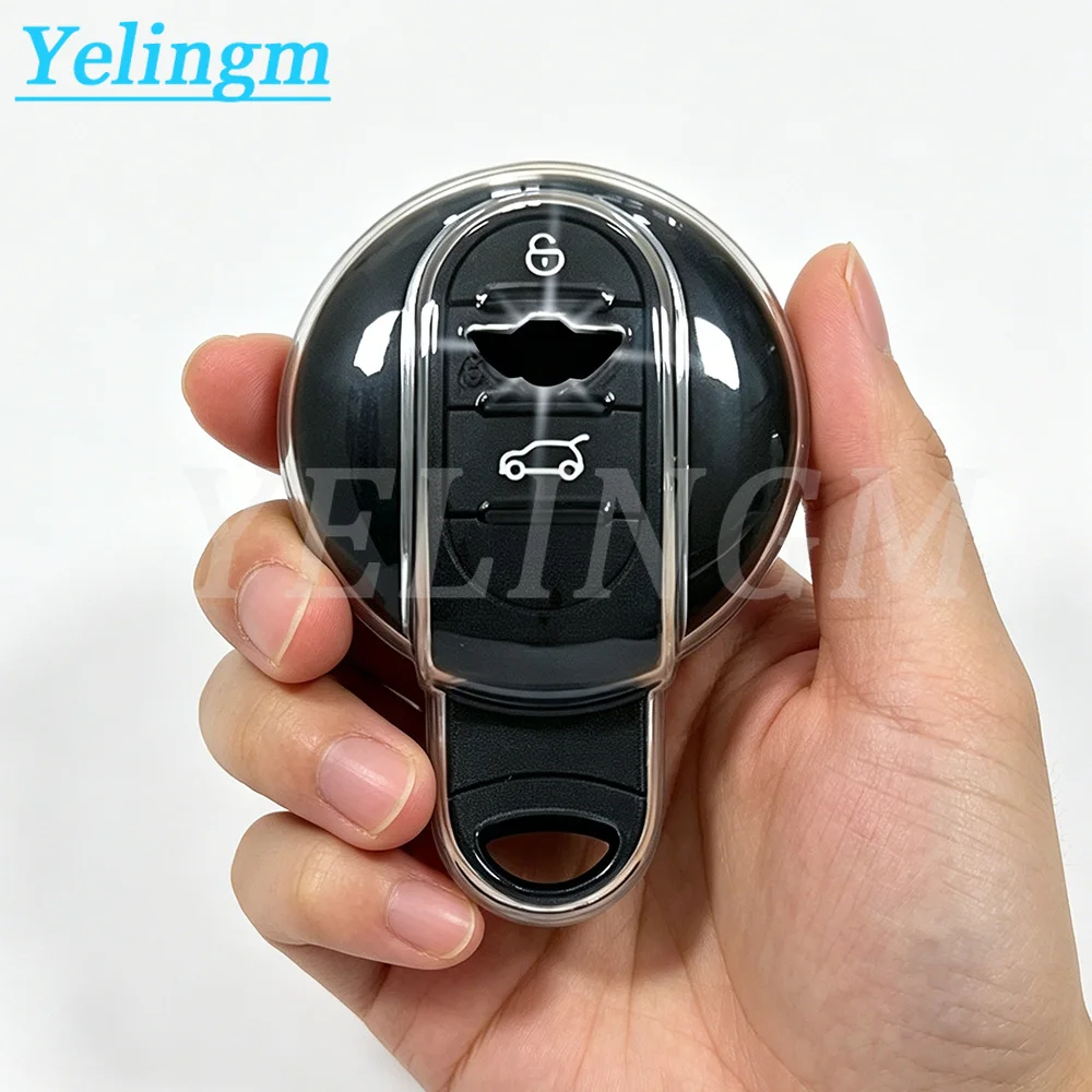 Transparente TPU-Schlüsselhülle Schlüsselschutz-Etui für BMW MINI COOPER S ONE JCW F54 F55 F56 F57 F60 CLUBMAN COUNTRYMAN Zubehör
