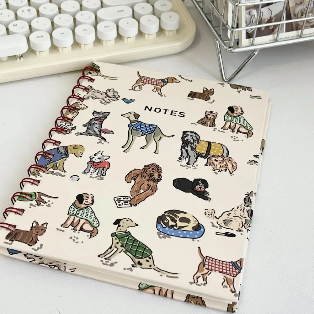 Loose-leaf Notebook Premium A5 Planner Notebooks with Thick Pages Cute Cartoon Puppy Design for Smooth Writing Organizing Life