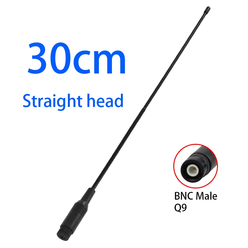 1PCS for shure UHF Wireless Receiver Microphone SLX UC U4D U4S UB 400~900Mhz 7dbi Soft whip antenna BNC TNC male Plug connector