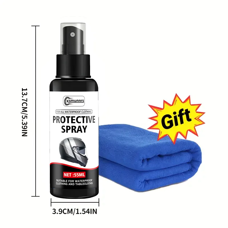 Motorcycle Helmet & Car Anti-Fog Spray: Durable Nano Coating, Enhances Visibility, Fits All Helmets & Vehicles