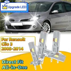 2/4Pcs 30000LM 6000K 슈퍼 밝은 LED 헤드 라이트 H7 Canbus 자동차 LED 전구 업그레이드 칩 Renault Clio 3 2005-2014