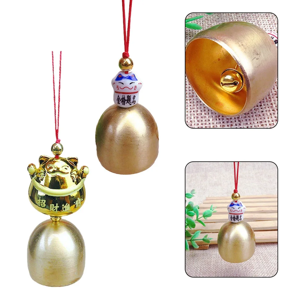 

Wind Chime Lucky Cat Pendant Anti-theft Doorbell 2.8*2.5cm Length: 5-6cm For Birthday, Wedding, Christmas Party Decoration