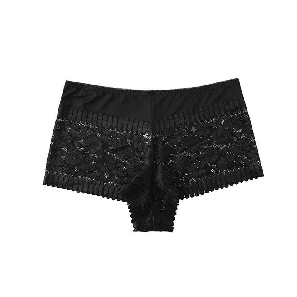 Mulheres rendas shorts sexy cuecas de cintura baixa senhoras moda floral renda roupa interior meninas calcinha íntima respirável briefs