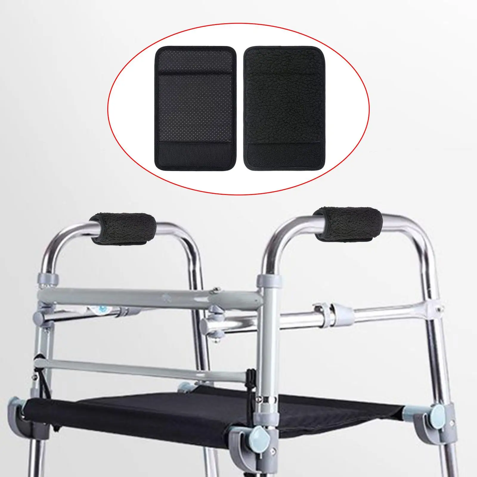 Walker Handle Cushion Pads Rollator Handle Padding Accessories Non Slip Walker Hand Support Pads for Senior Rollator Handle