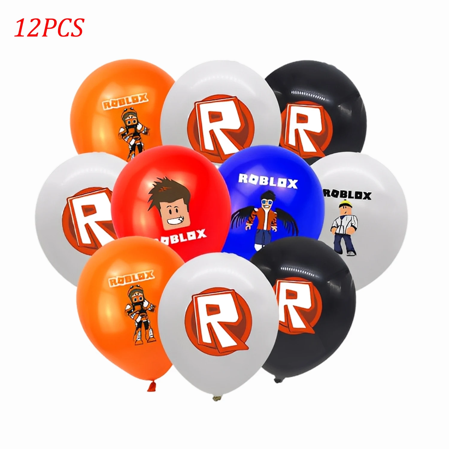 

12/24Pcs 12inch Roblox Latex Balloon Party Supplies Cartoon Party Baby Shower Girl Kids Balloons for Birthday Party Decoration