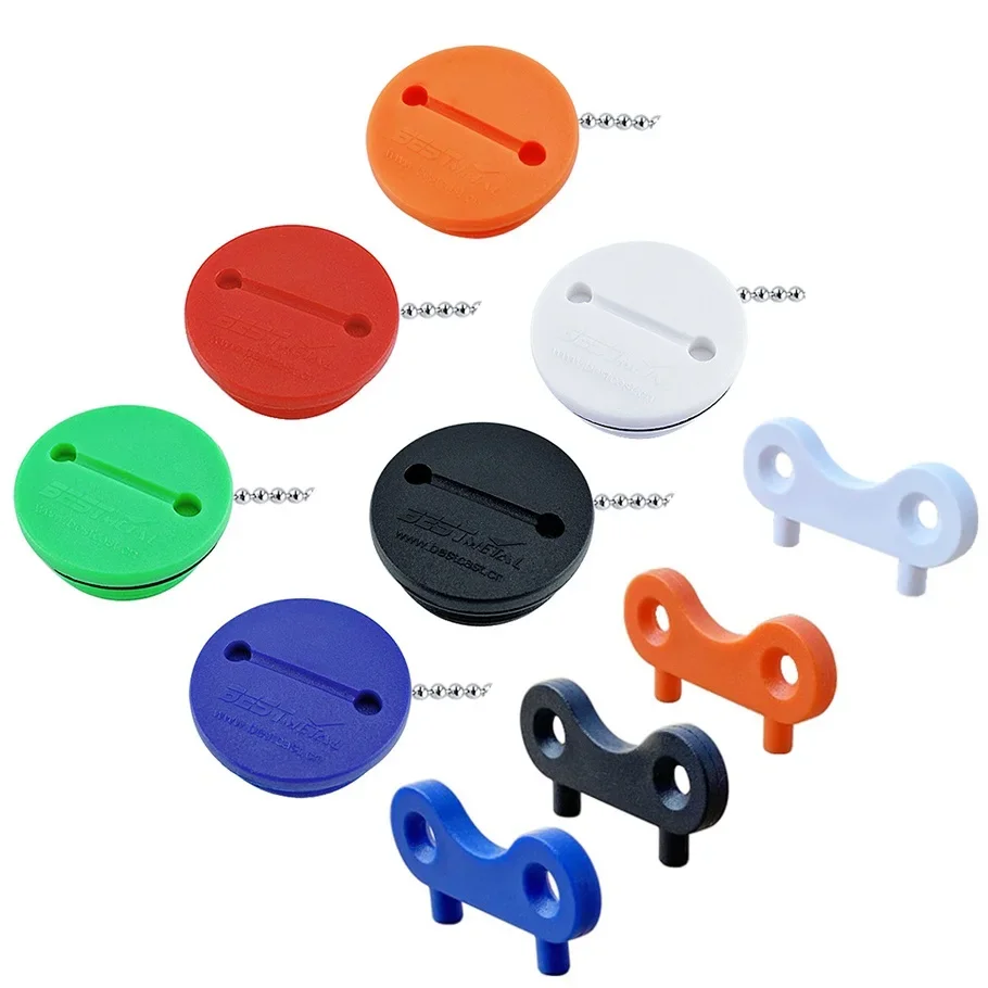 1Pc 38mm/1.5inch Nylon Deck Fill Filler Cap Fuel Water Gas Waste Rubber Gasket Sealing with Key Boats Yacht Marine Accessories