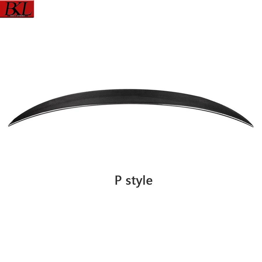 For BMW 3 Series F30 F35 320 330 P style spoiler rear wing duckbill dry carbon fiber car wier car wing modified tail upgrade