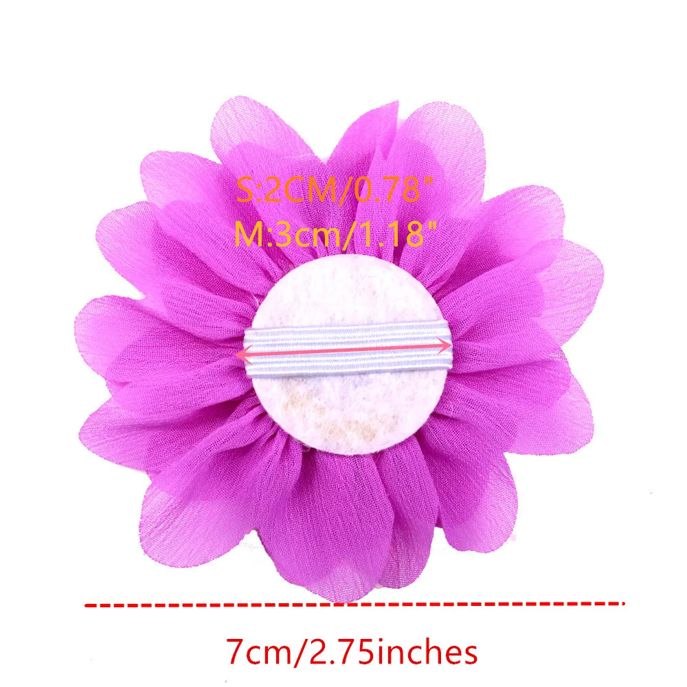 50X Cute Collar Charms Pearl Flower Slide on Collar Add on Collar Dog Cat Collar Accesories for Holiday&Wedding Pet Supplies