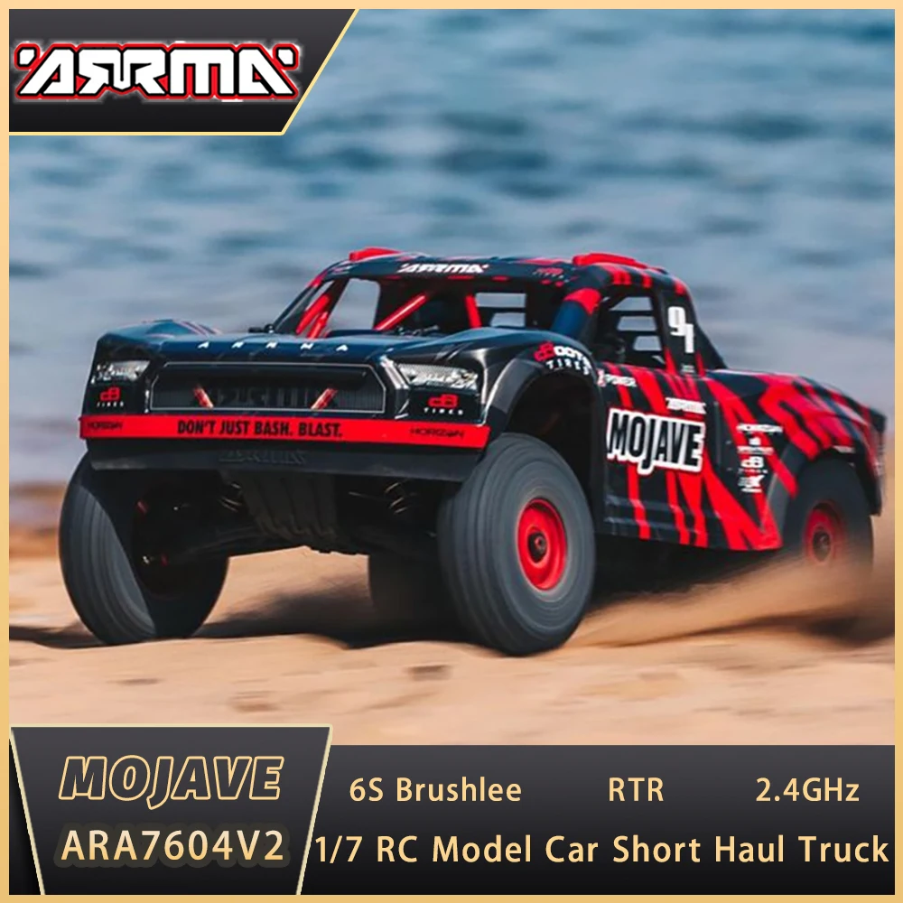 ARRMA MOJAVE ARA7604V2 6S Brushless RTR 1/7 RC Electric Remote Control Model Car Short Haul Truck Adult Children's Toys