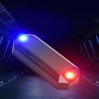 SEAMETAL Solar Powered Car Warning Light Mini LED Simulated Alarm Wireless Anti-Theft Caution Lamp Night Security Dummy Alarm