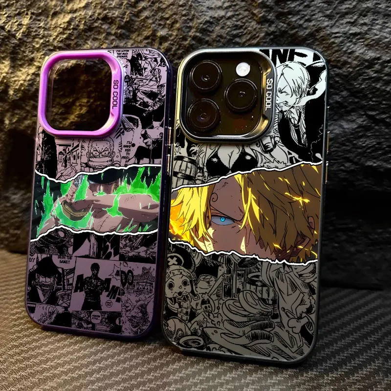 

Zoro Sanji Brook Comics Coque For Apple iPhone 17 Air 16e 16 14 15 13 11 Pro Max Plus 12 13 17 Pro Shockproof Case Phone Cover