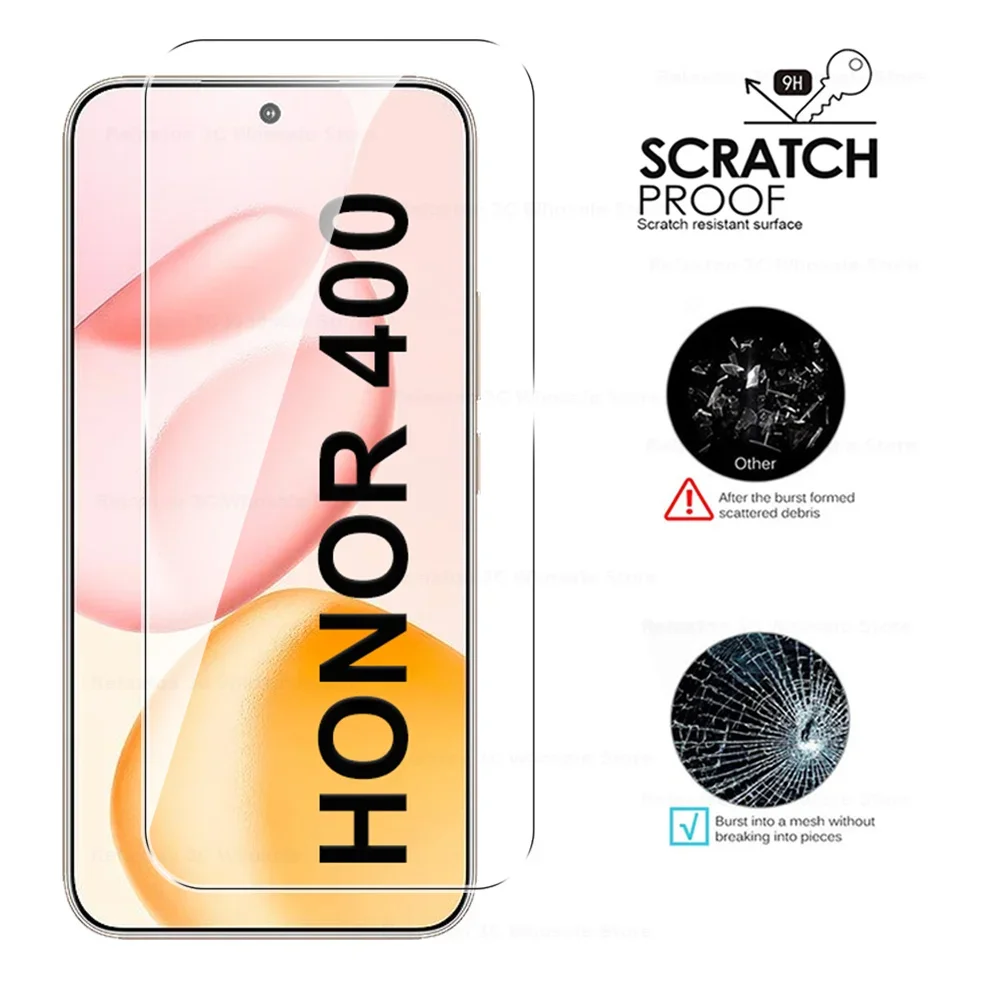 ل Honor 400 5G 6in1 عدسة الزجاج المقسى واقي للشاشة على Honer Honar Honor 400 Honor400 6.55 بوصة زجاج واقي #6