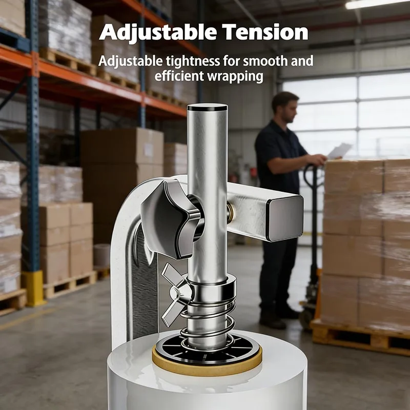 

Manual Wrapping Film Packaging Metal Hand Membrane Puller Wrapping Film Packaging Tool Stretching Film Rack Packer Rack Handle