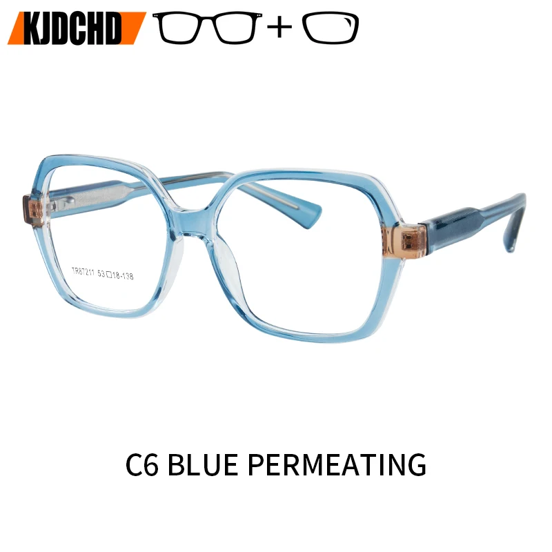 

KJDCHD Handmade Acetate Butterfly Prescription Glasses Fashion Myopia/Progressive Eyewear Polygon Optical Eyeglasses for Women