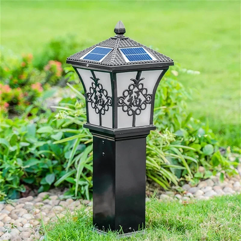 DORIAN Outdoor Solar Lawn Lights Retro Garden Lamp LED Waterproof IP65 Home Decorative for Villa Duplex