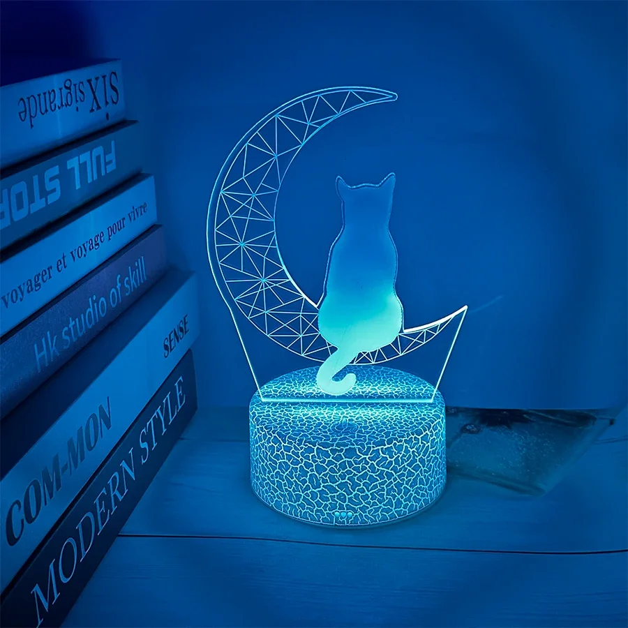 Romantic love 3D acrylic Led light Family children's nightlight lamp Birthday party decoration Valentine's Day bedside lamp