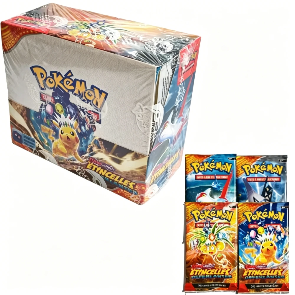 360PCS French Version Pokémon Card 151 Aventures Ensemble Obsidian Flames Tenebres Embrasees Booster Battle Transaction Cards