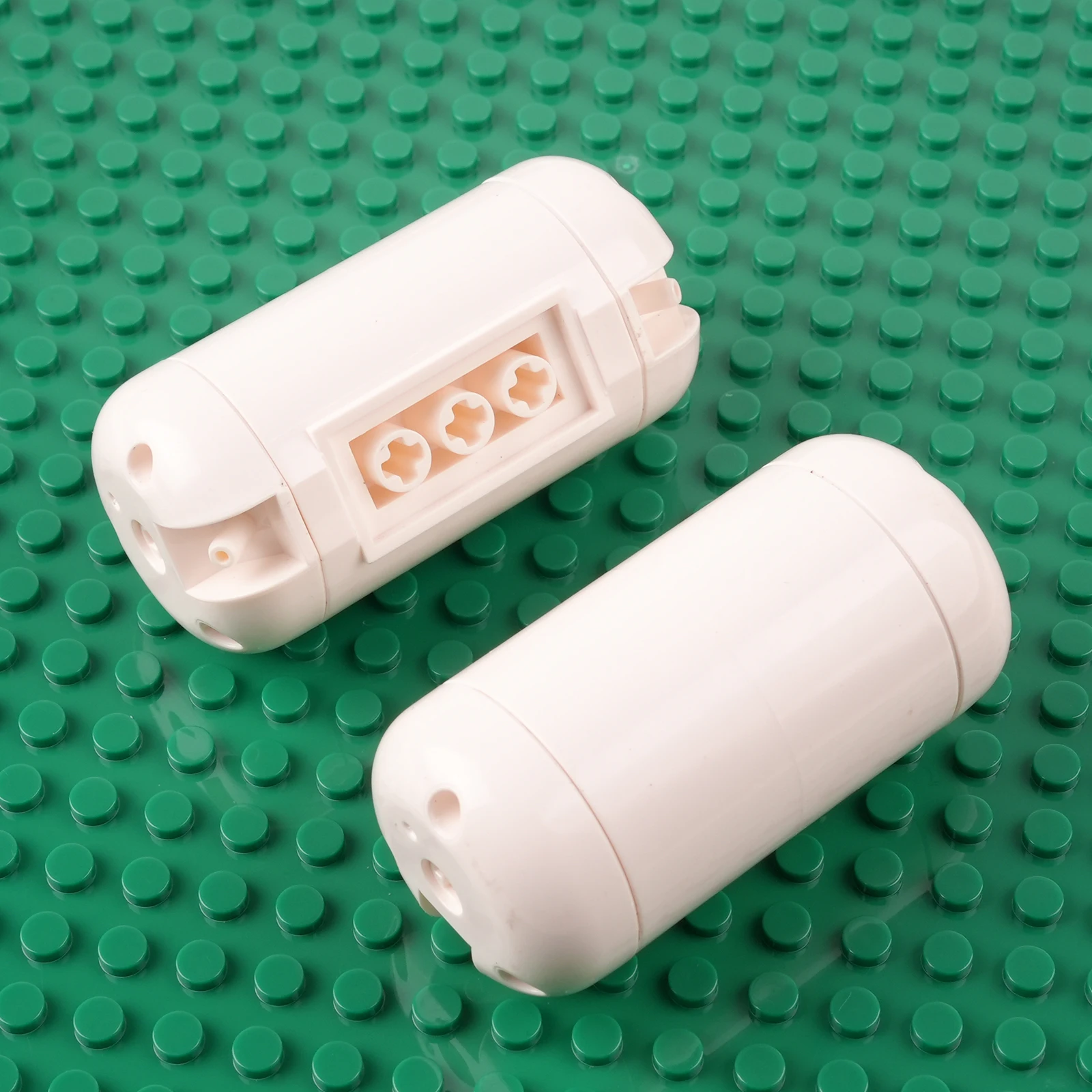 Complete MOC ระบบนิวเมติกชิ้นส่วนทางเทคนิคท่อปั๊มลมถัง Push Rod สวิตช์ลูกสูบชุดอาคาร