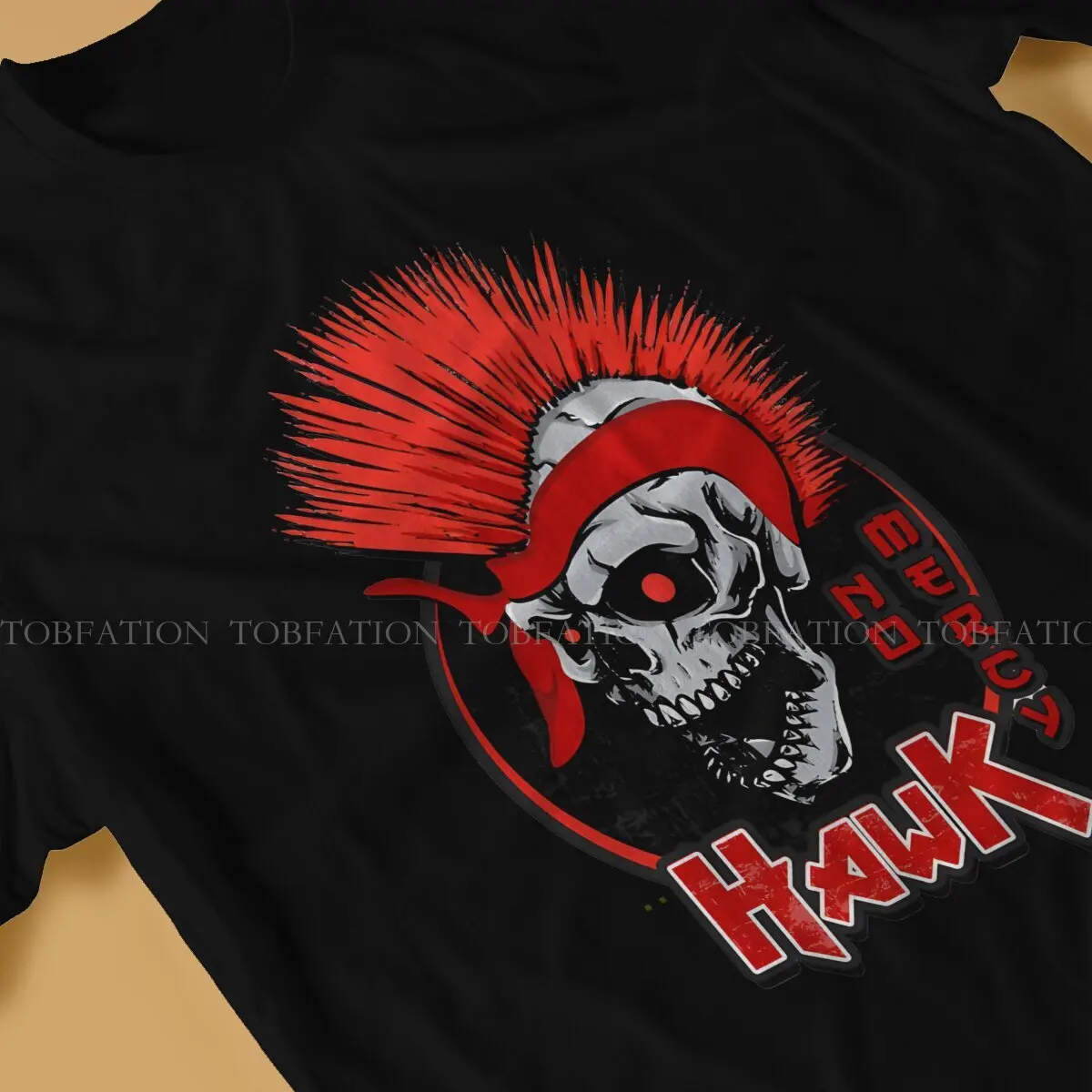 男性用コブラkai hawkスカルグラフィックTシャツ,ヴィンテージファッションTシャツ,サマーストリートウェア,100% コットンTシャツ