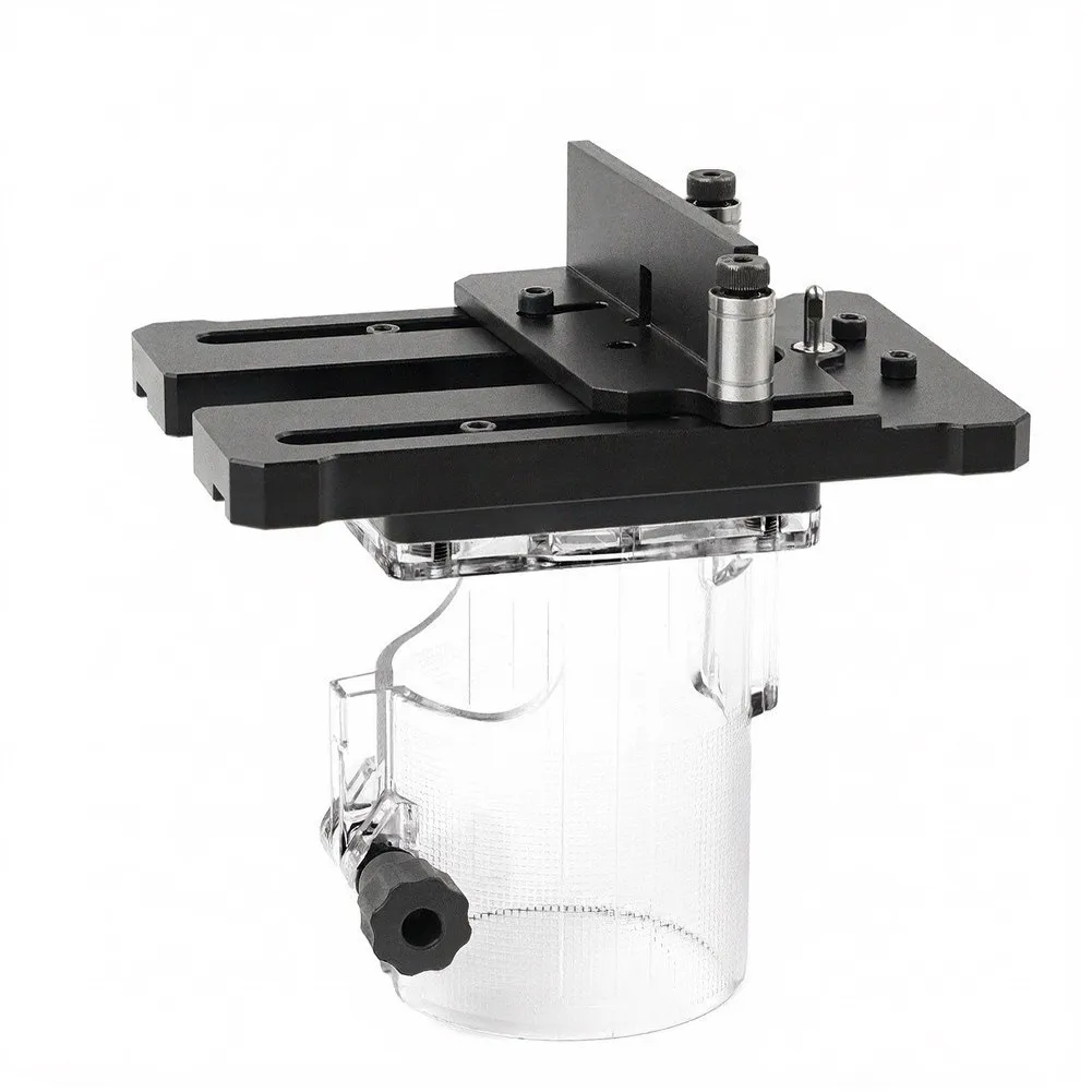 Multifunctional Wood Router Jig for Trimming Grooving Rounding and Planing 5.9x5.9x3.93in Compact For DIY Tool