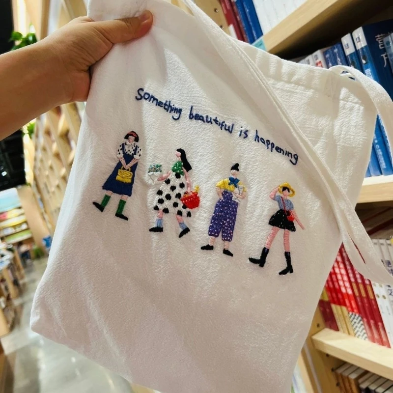 

Canvas Bag Girls Cartoon Fashion Casual Spring Summer Snail High-Capacity Shoulder Bag Handbag