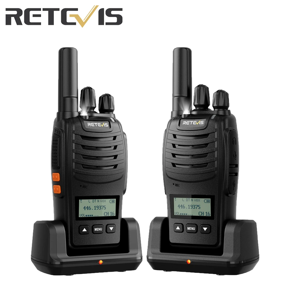 

Retevis H777D Walkie Talkie Portable License Free LCD Display Two Way Radio Long Range Type-C VOX Walkie-Talkies for Camping