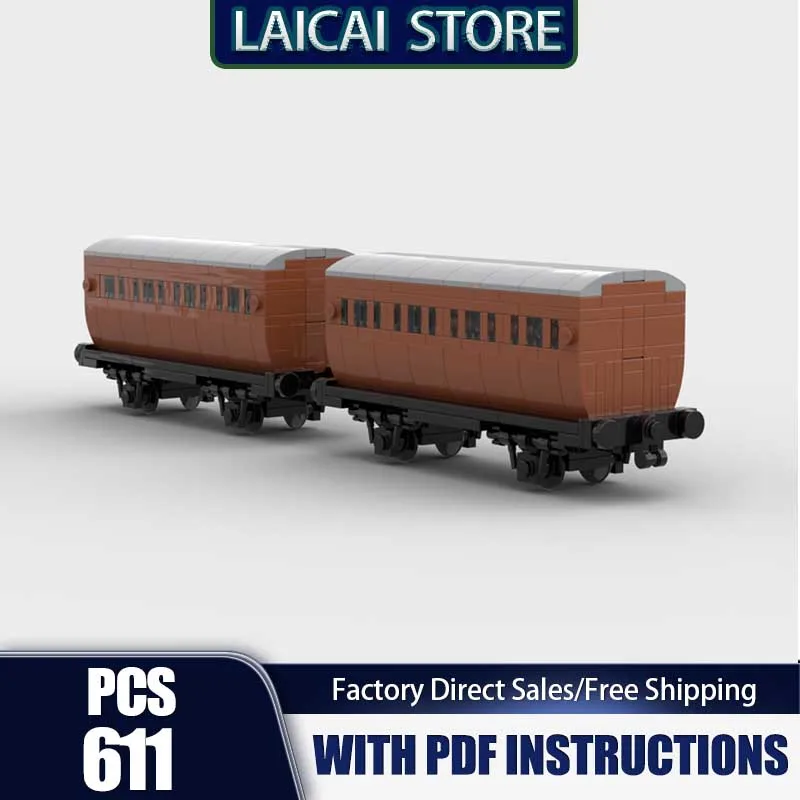 

Railway Train Model Moc Building Blocks Urban Retro Train Model Technology Bricks Assembly Holiday Construstion Gifts Set Toy