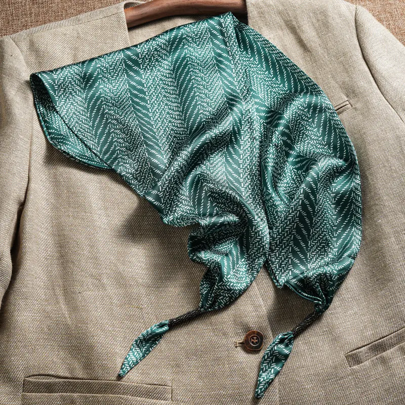 Luxuriöser Schal Damen-Hijab Bedruckter Turban Weiblicher Kopfschmuck Bandana Damen-Schal Wickeltücher Halstuch Foulards Femme Kopftuch – Detail 15
