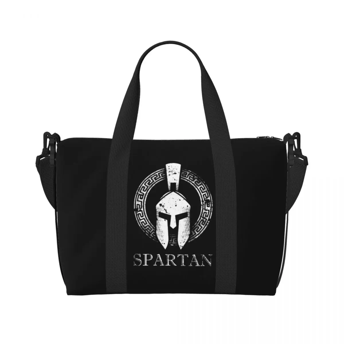 Sac fourre-tout personnalisé Spartan Molon Labe pour femme, grand compartiment, plage, salle de sport, sacs de voyage