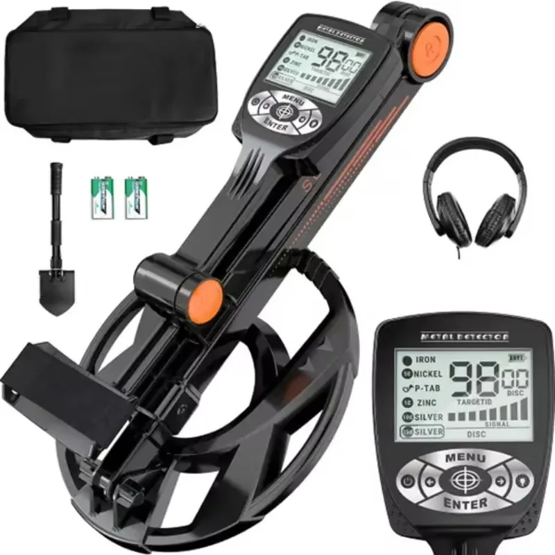 Hot Selling XEAST TX-620 Underground Metal Detector – IP55 Waterproof, Foldable, LCD Display