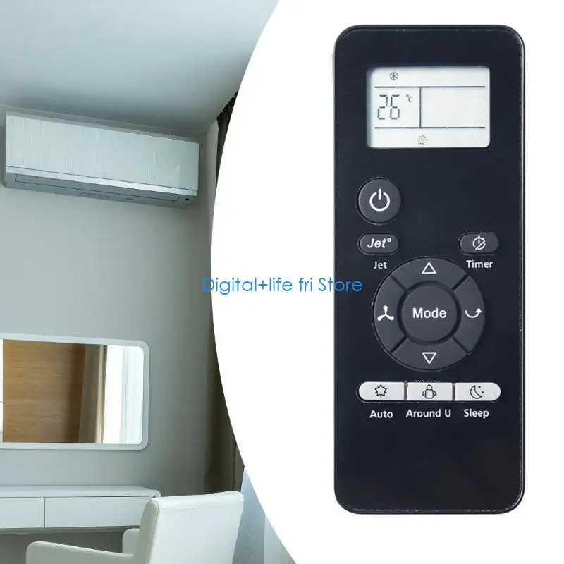 E06D Convenient Replacement Remote Control Plastic Texture for Restoring Functionality to Your Air Conditioning Systems
