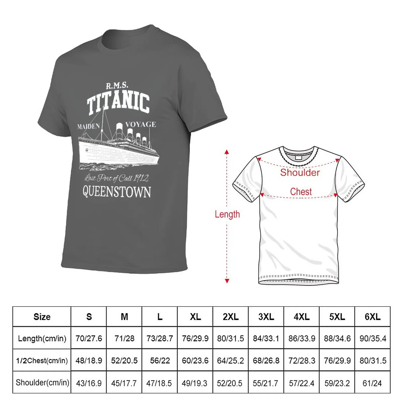 New Titanic Vintage Poster Cruise Sinking Ship Atlantic Ocean Voyage T-Shirt quick-drying t-shirt mens big and tall t shirts