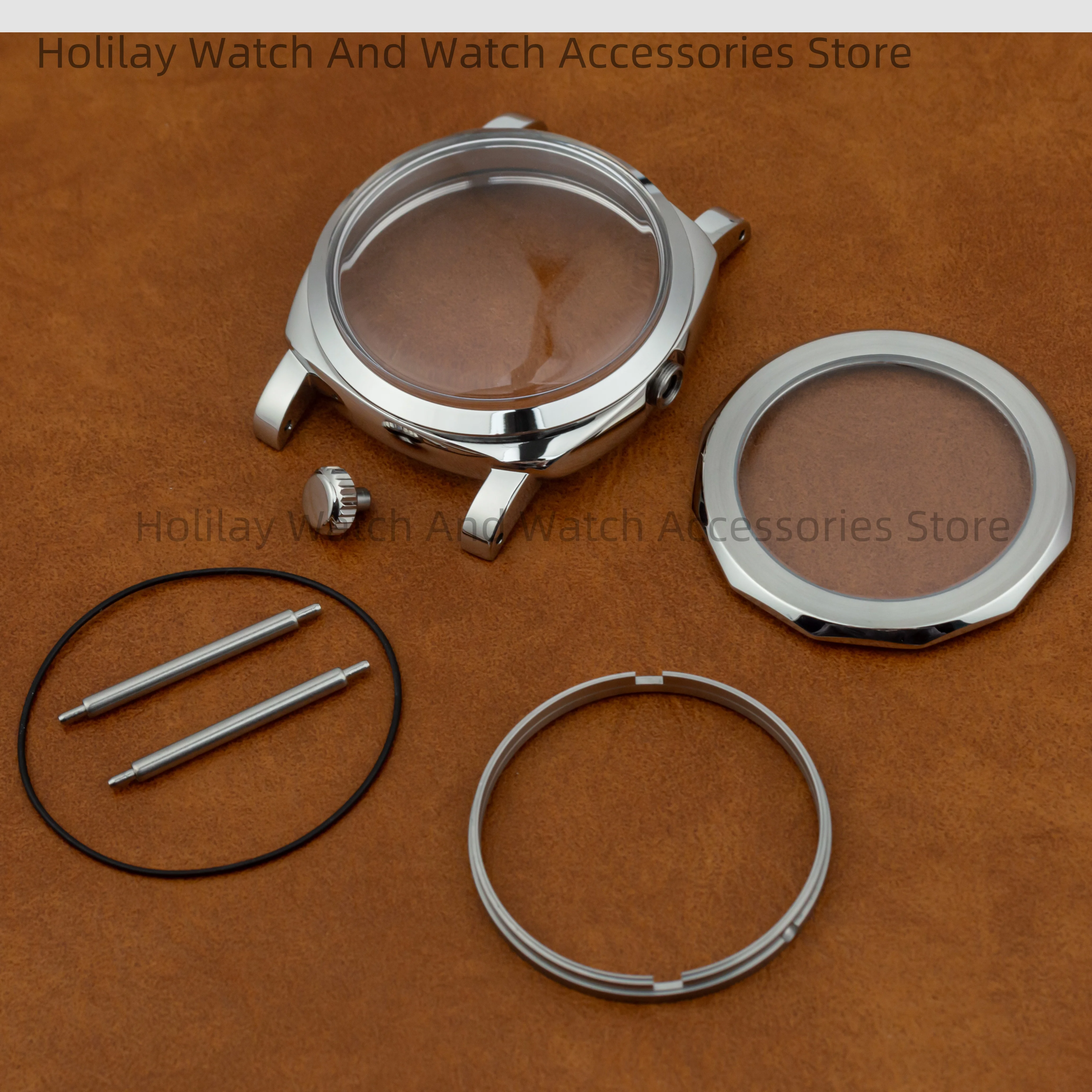 

Stainless Steel Retro Case for PAM Vintage Case 47mm Watch Case fit 6152 ETA6497/6498/ST3600 Movement 10ATM Waterproof Case