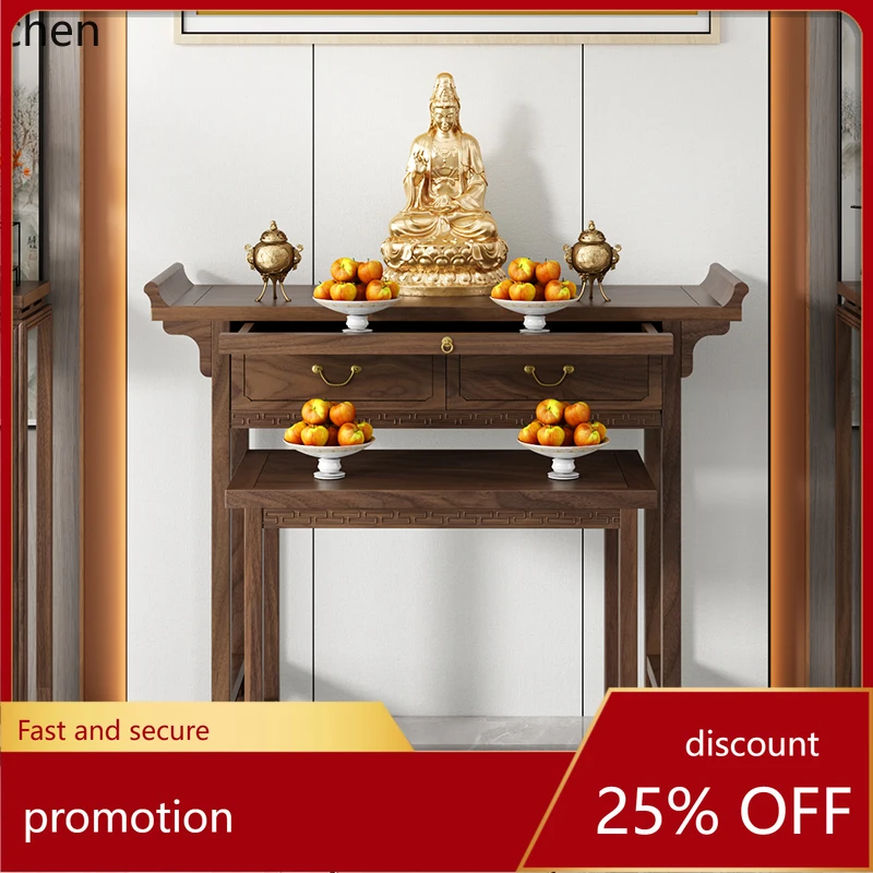 CZ   incense table household living room incense table Zhongtang Buddh double set  tribute table