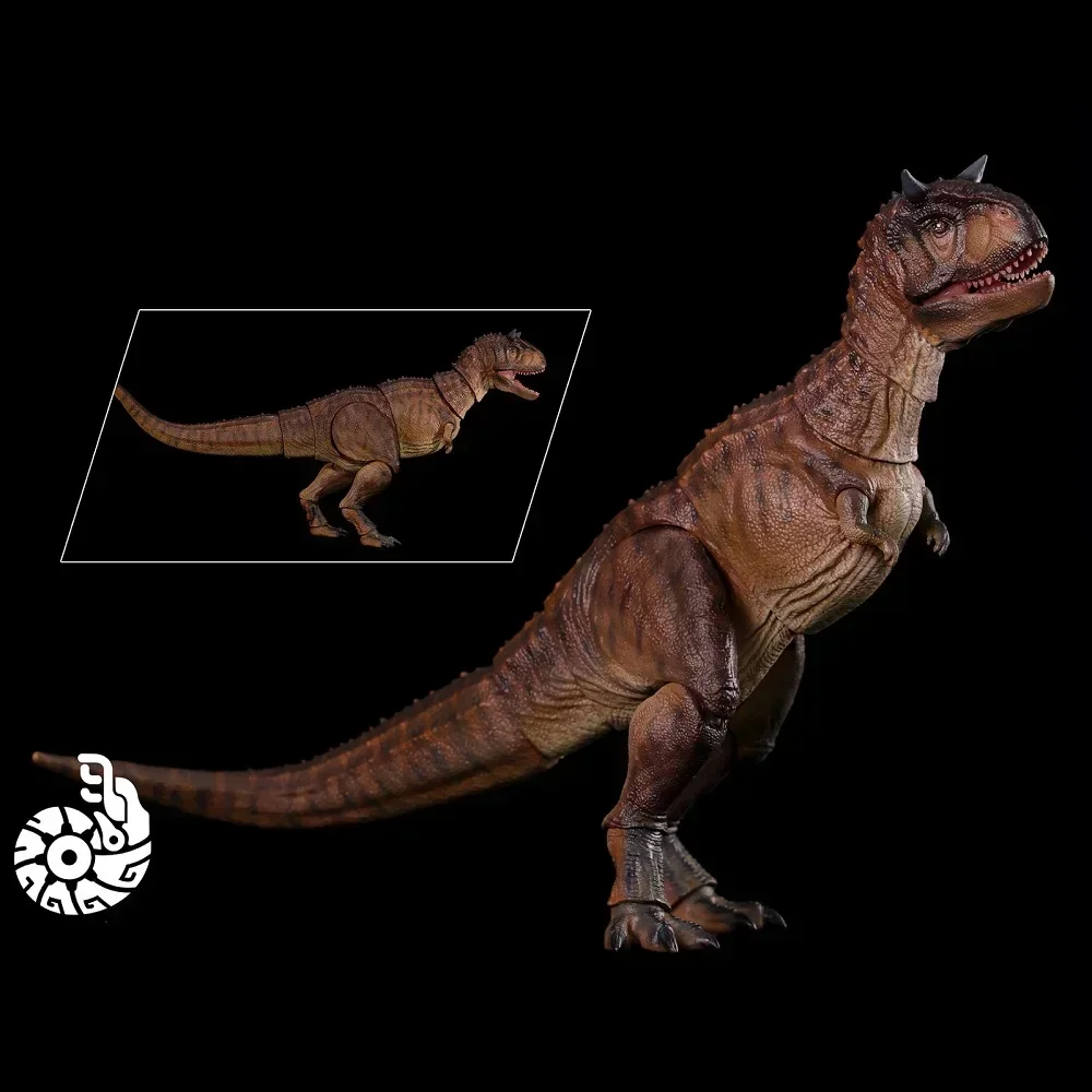 Nanmu Carnotaurus 3.0 Ranger Figure Dinosaur Prehistoric Animal Model Toy Multiple Joints Movable+Tail Rubber Movable