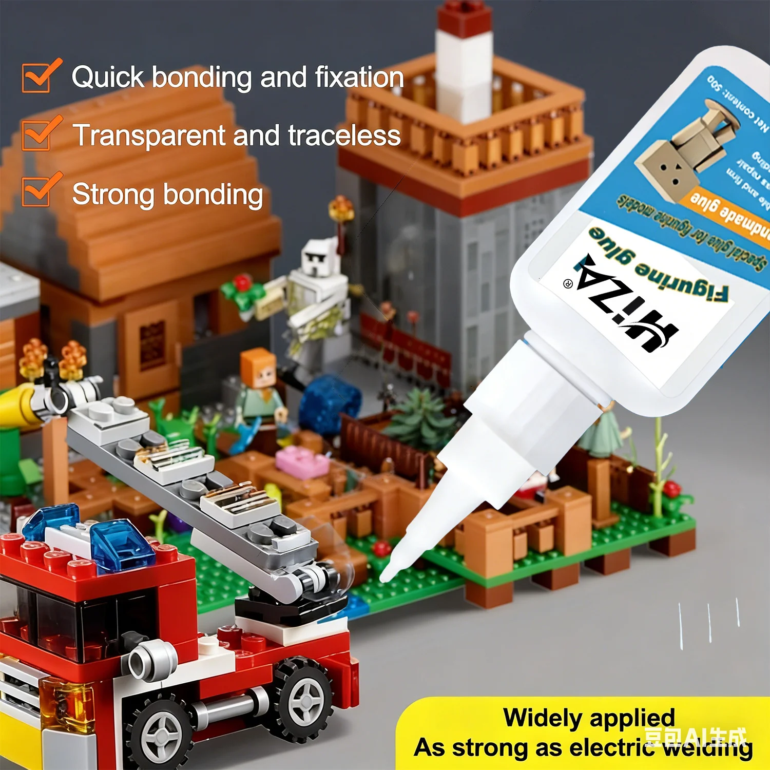 Strong Hand‑Weld Glue, Fast‑Dry Multi‑Material Adhesive, 10‑Sec Cure, Durable Shatter‑Proof, for Furniture Repair & DIY