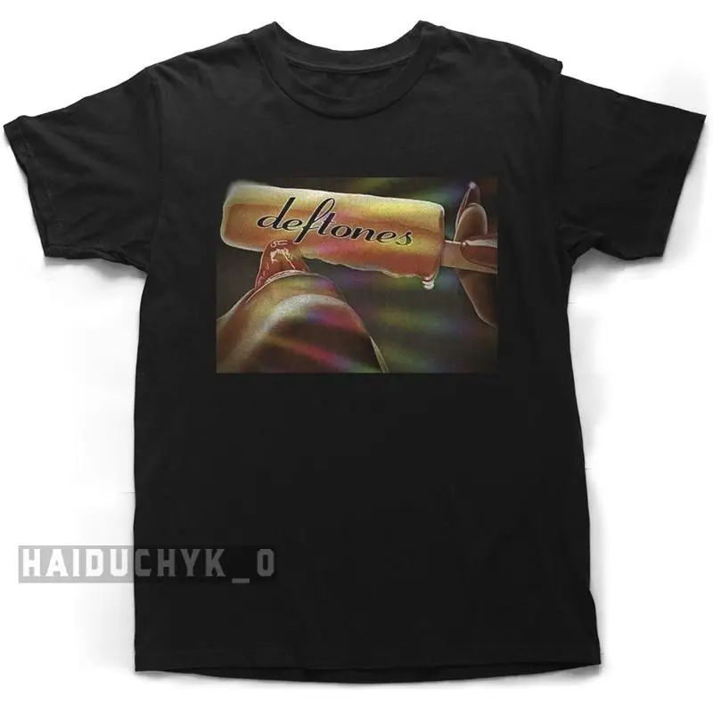 

Deftones Ice Cream Pop Art Винтажная черная футболка в стиле рок, размер S 5XL