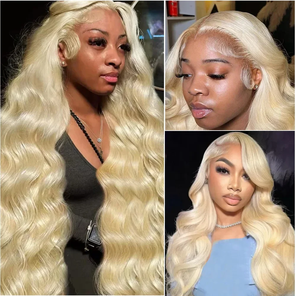 613 Blonde Hd Lace Front Wig Body Wave 13x6 Lace Frontal Wig Human Hair 13x4 Blonde Lace Front Wig 100% Human Hair Blonde Wig